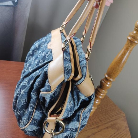 Louis Vuitton Cabas Raye Gm Blue Denim - Picture 3 of 17